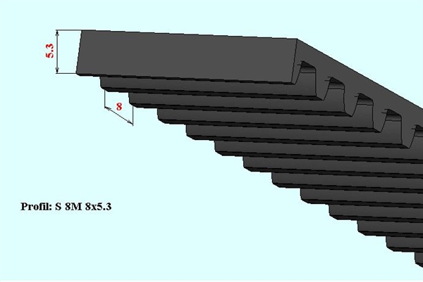 STD D 120-S5M-425 /12mm/