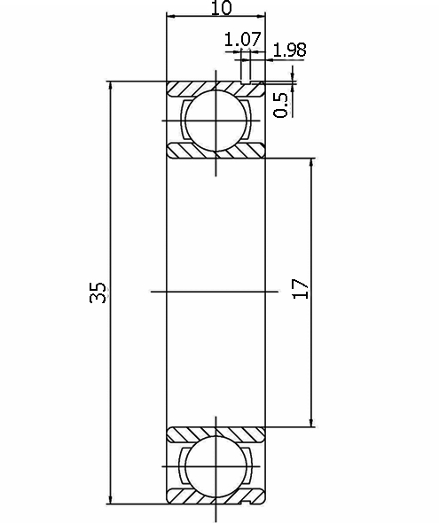 6003-2RSH/C3 SKF (17x35x10)
