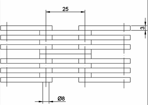 764 LANAC ZA VILJUSKAR 25.4 6X6 VUKELUC