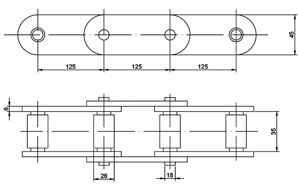 GALOV L. PO CRT T=125mm DUKAT